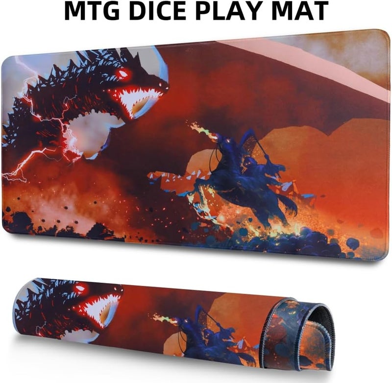 PUGED Magic The Gathering Counter Dice Set with MTG Play Mat and 3 Pcs D20 Rolling Dices 48 Pcs MTG Life Counters Tokens Dices and 7 Pcs Drawstring for Magic Card Game Accessories - Image 2